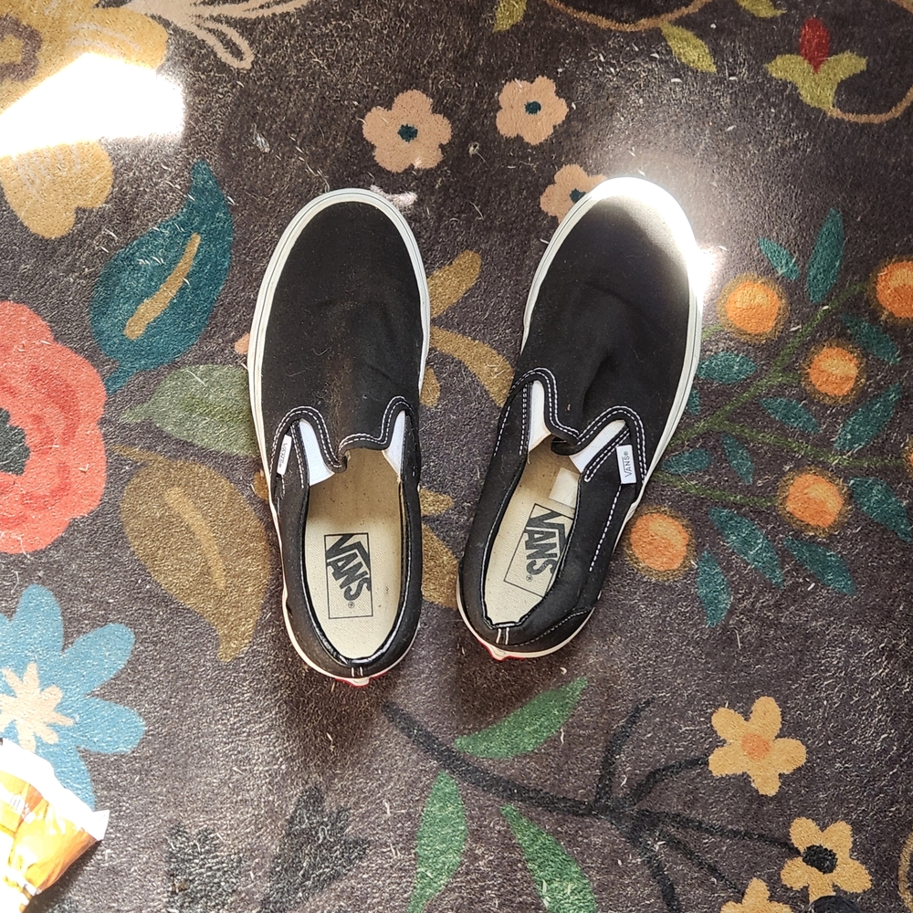 Vans Women's Classic Black Slip-On Sneakers